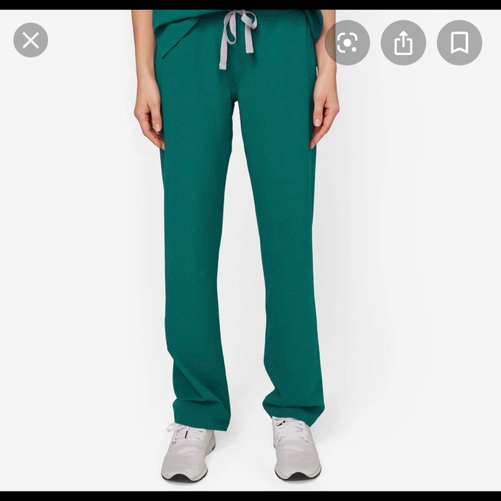 Figs hunter green scrub pants
